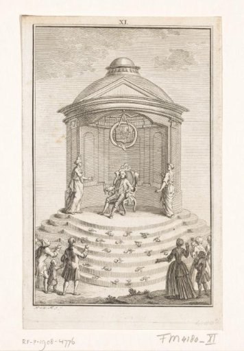 Decoration in the house of Captain P. Clockener in Amsterdam, 1766