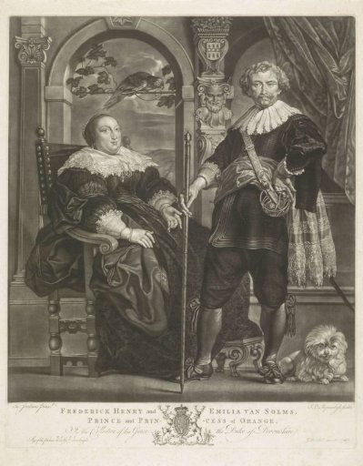 Portrait of Frederick Henry and Amalia of Solms