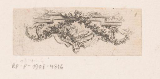 Vignette with a garland