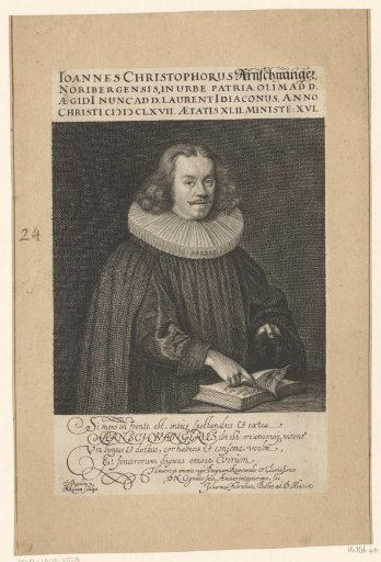 Portrait of Johann Christoph Arnschwanger aged 56