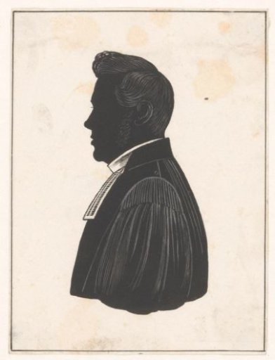 Silhouette portrait of Mr. Deeleman