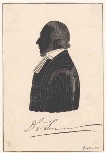 Silhouette portrait of Daniël Serrurier