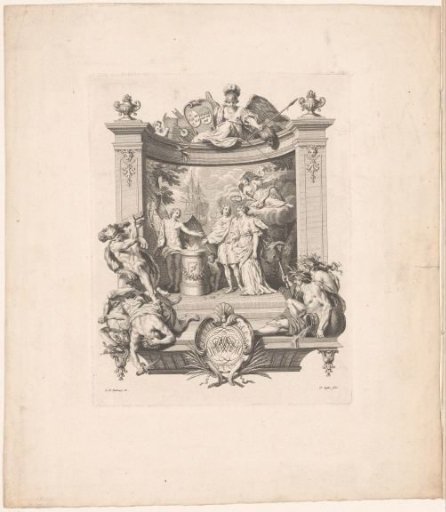 Wedding vignette with Hercules and Minerva