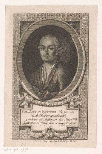 Portrait of Joseph Anton Stephan Riegger