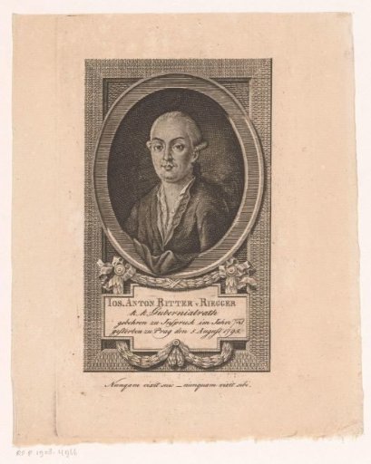 Portrait of Joseph Anton Stephan Riegger