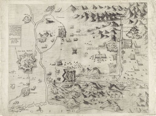 Plan of the siege of Palmanova