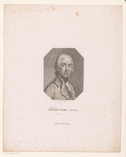 Portrait of Anton Freiherr von Zach