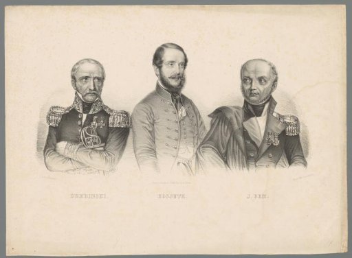 Portrait of Henryk Dembiński, Lajos Kossuth and Józef Bem