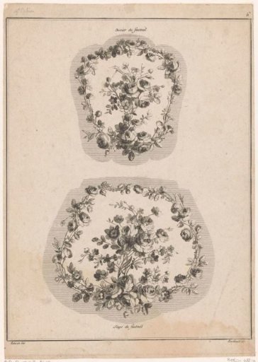 Chair upholstery with flowers