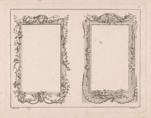 Frames with the cornucopia and caduceus