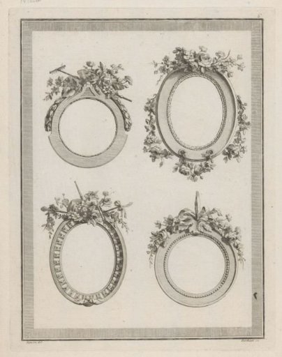 Medallions with flowers