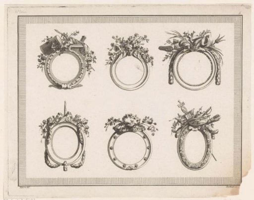 Medallions with musical instruments and coats of arms