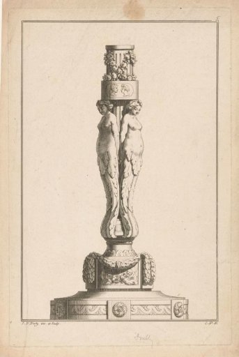 Candelabrum with female half-figures