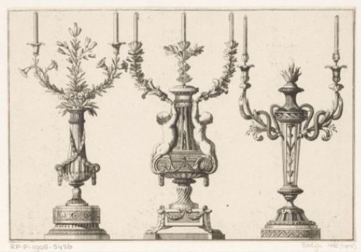 Candelabra with putti and snakes