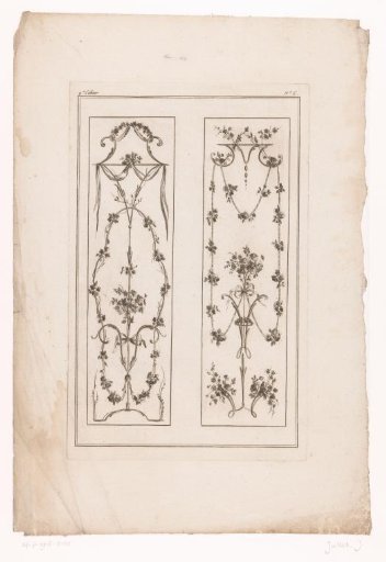 Panels with flowers