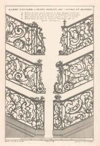 Six stair railings