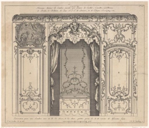 Bed in a niche