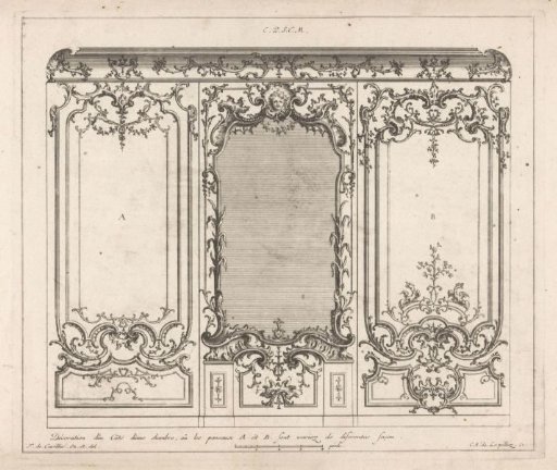 Mirror and panels