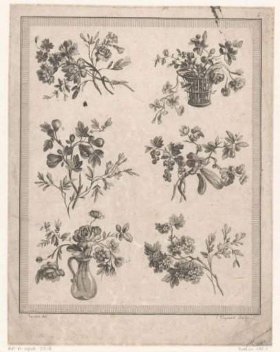 Flowers in a jug and basket