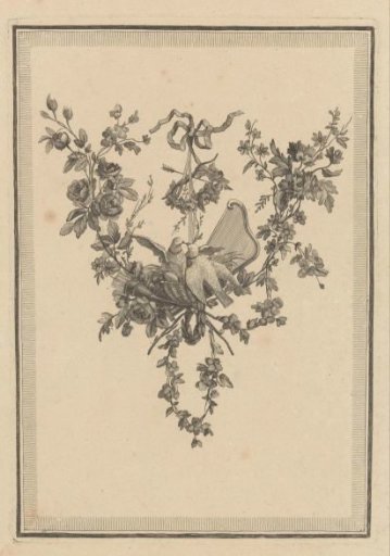 Trophy with a Harp and Doves