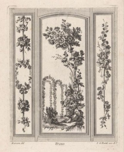Panels with Flowers