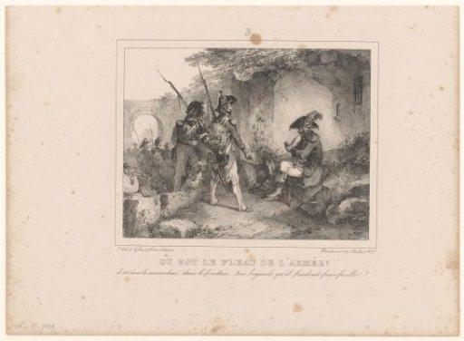 Army officers in conversation