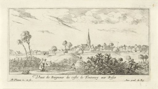 View of the village of Bagneux