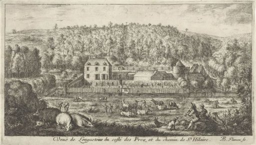 Shepherd playing music near Château Longuetoise