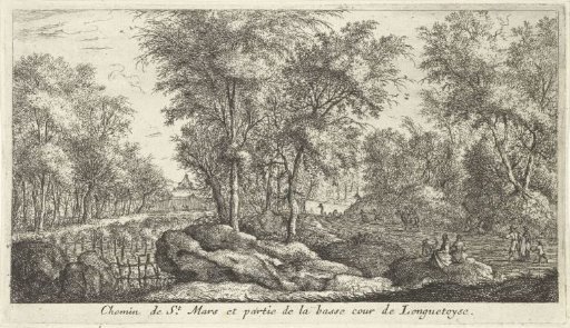 Landscape with walkers