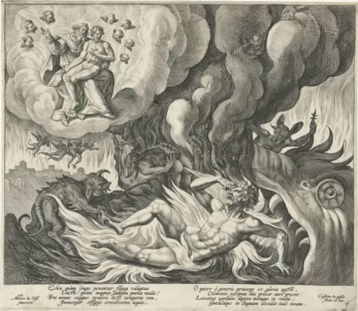 Lazarus in heaven and the rich man in hell