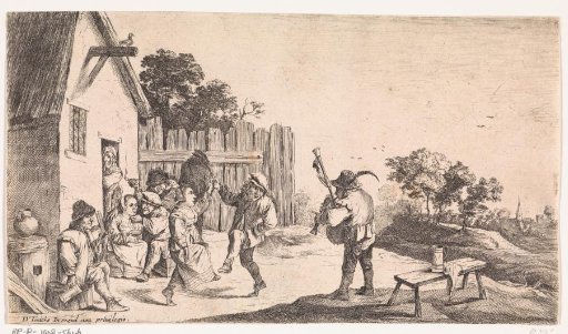 Dance in front of the inn