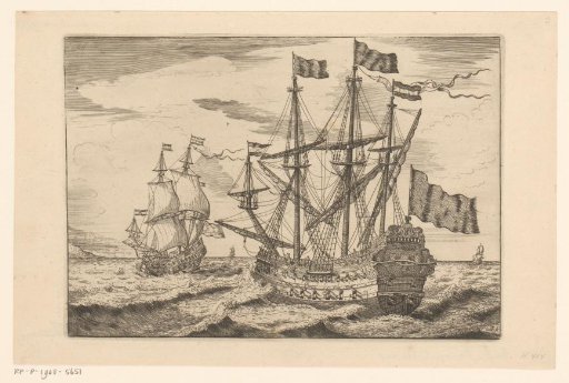 Warships, sailing to the left