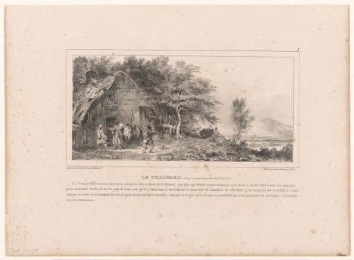 Lancers from the rear guard at an inn