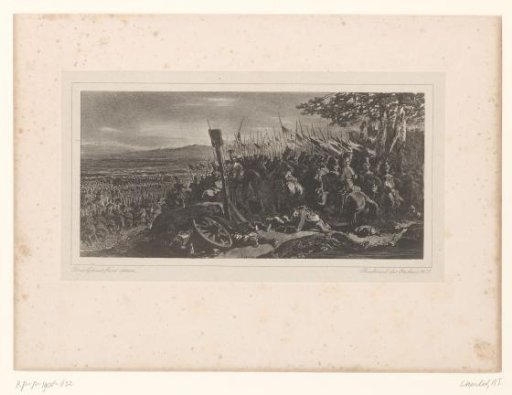 Battle with cavalry troops