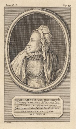Portrait of Margaret of Parma, Governor of the Netherlands