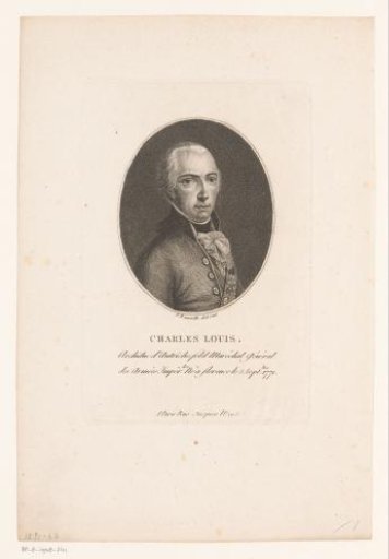 Portrait of Charles Louis John, Governor of the Southern Netherlands