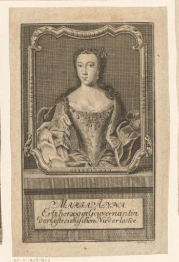 Portrait of Maria Anna of Austria, Governor-General of the Southern Netherlands