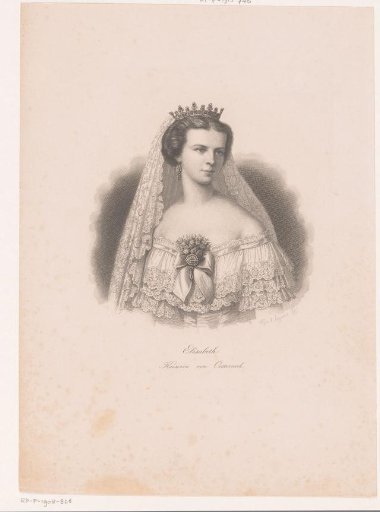 Portrait of Elisabeth Amalie Eugenie of Bavaria, Empress of Austria