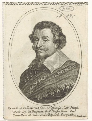 Portrait of Ernst Casimir in oval