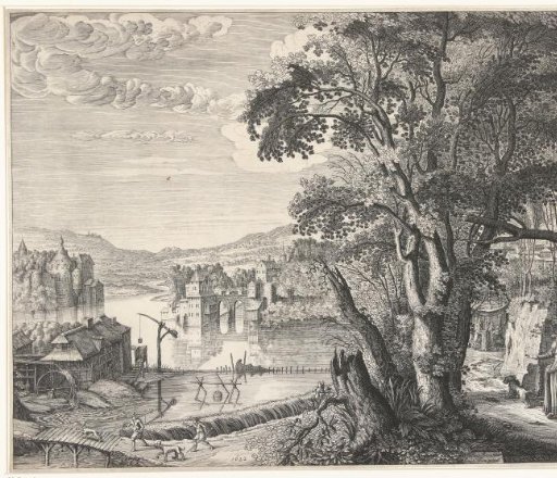 Landscape with Elegant Company