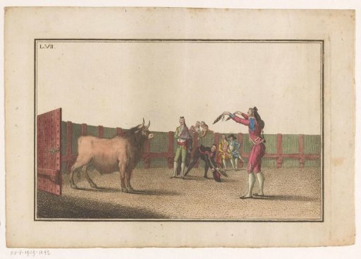 Bullfighter with banderillas