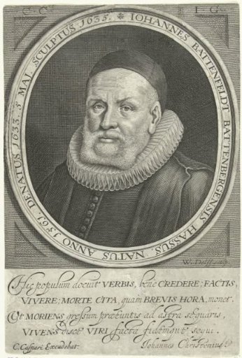 Portrait of Luther's preacher Johan van Batteveld