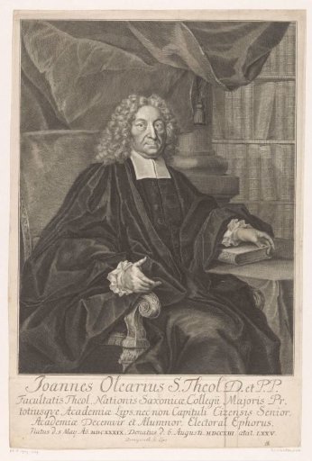 Portrait of Johannes Olearius