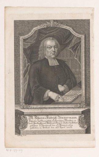 Portrait of Johann Friedrich Zimmermann