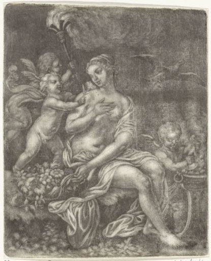Venus, a Dove and Three Putti