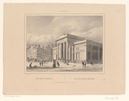 View of the Exchange of Zocher in Amsterdam