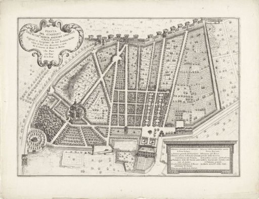Plan of the Garden of Cardinal Ludovico Ludovisi