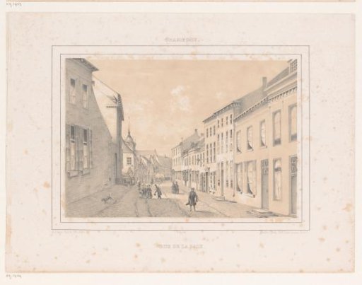 View of the Rue de la Paix in Geraardsbergen