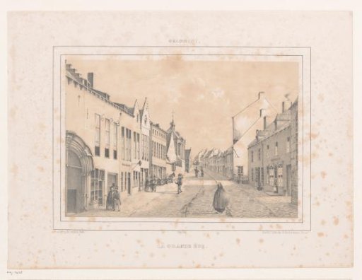 View of La Grande Rue in Geraardsbergen