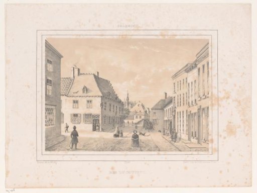 View of the Rue du Couvent in Geraardsbergen